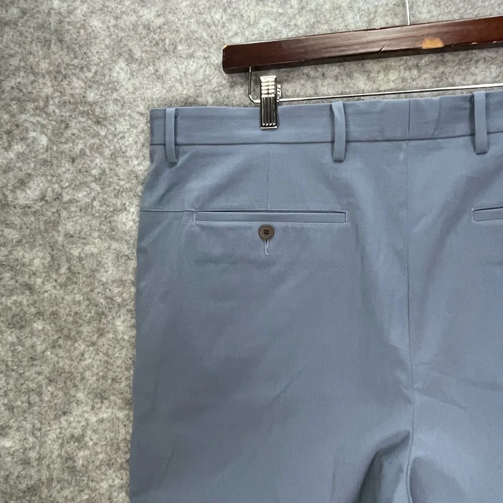 Ministry Of Supply Men’s Momentum Chino Size 40x26 Blue Flat Front Straight Leg